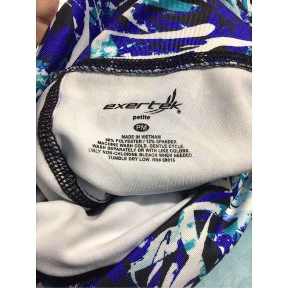 NWT EXERTEK Athletics Pant Cut Out Leg Accents Size Petite Medium NEW - Picture 14 of 14